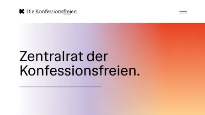 Modern, mutig, konfessionsfrei - Estrategia digital