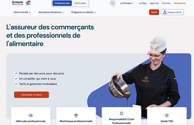 Refonte de l'espace client MAPA Assurances - Création de site internet