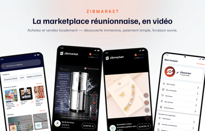 Zibmarket — La marketplace mobile des commerçants réunionnais - Web Applicatie