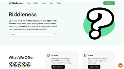 Riddleness — High-Performance Website Development - Référencement naturel