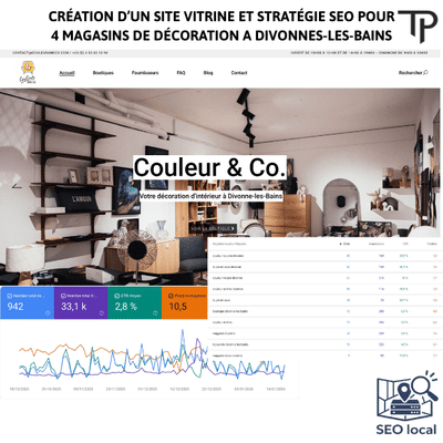 Création site vitrine boutiques de décoration - Création de site internet