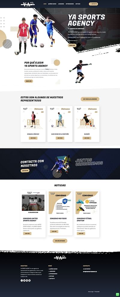 Ya Sports Agency - Creación de Sitios Web