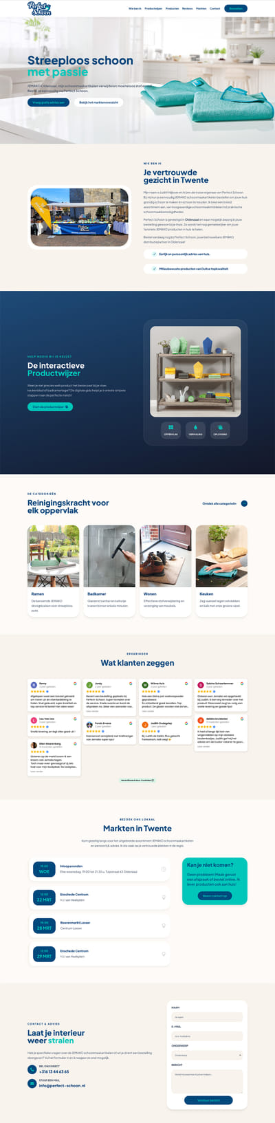 Perfect Schoon - Website Creation