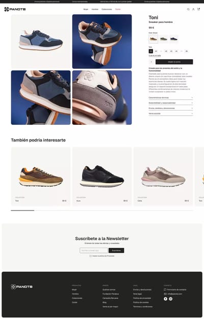 Panots - Diseño web para empresa de pavimentos hidráulicos - Ergonomie (UX/UI)