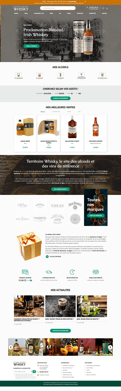 Territoire Whisky (Prestashop) - E-commerce