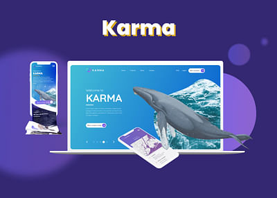 Karma - crowdfunding website design concept - Webseitengestaltung