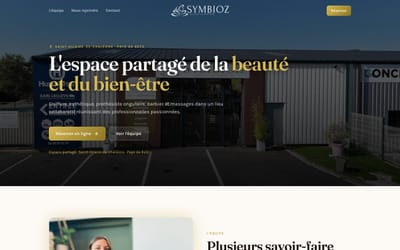 Site vitrine, centre de bien-être - Création de site internet