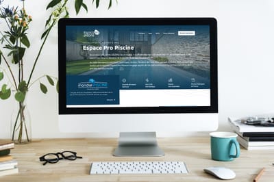 Site web, logo SEO et SEA Espace Pro Piscine - Stratégie digitale