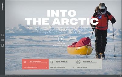 INTO THE ARCTIC - Applicazione web