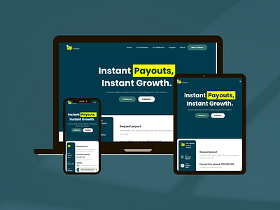 1Up Capital - Instant Payouts, Instant Growth. - Webseitengestaltung