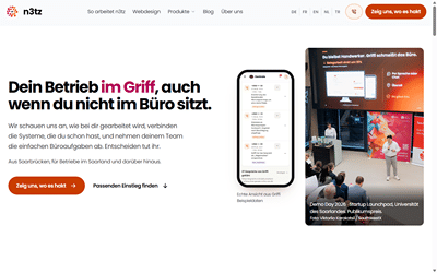 n3tz.ai — Multilingual Agency and Product Website - Webseitengestaltung