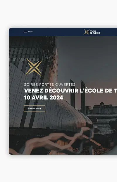 Site vitrine de l'École de Turing - Email Marketing