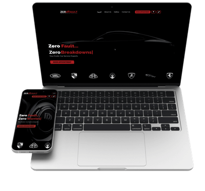 Website Development - Zero Fault - Website Creation
