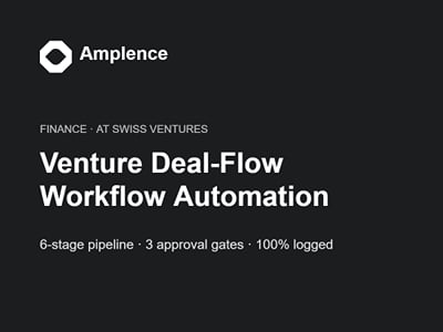 AT Swiss Ventures – Venture Deal-Flow Workflow Automation - Intelligence Artificielle