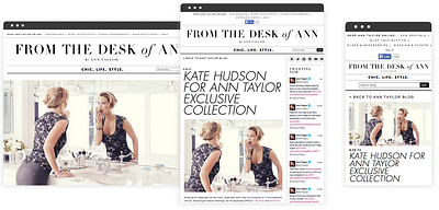  Ann Taylor to younger audience. - Social media