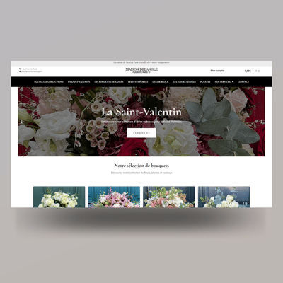Création de site E-Commerce - Fleur Delangle - Publicité