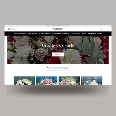 Création de site E-Commerce - Fleur Delangle - Reclame