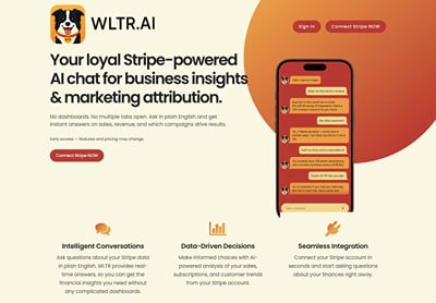 WLTR.AI: conversational business intelligence app - Website Creatie
