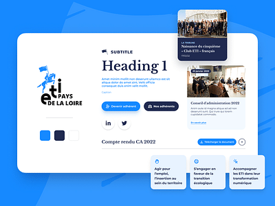 Club ETI — Website - Design & graphisme
