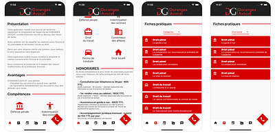 Doranges Avocat - Application mobile - Mobile App