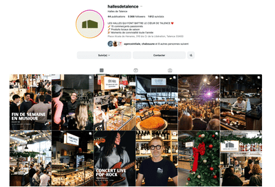 Halles de Talence (Social media) - Réseaux sociaux