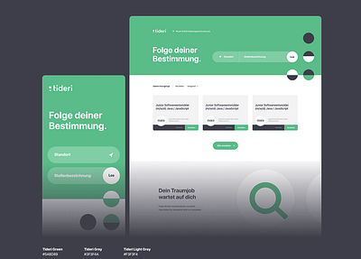 Website für eine Jobvermittlungsplattform - Webseitengestaltung