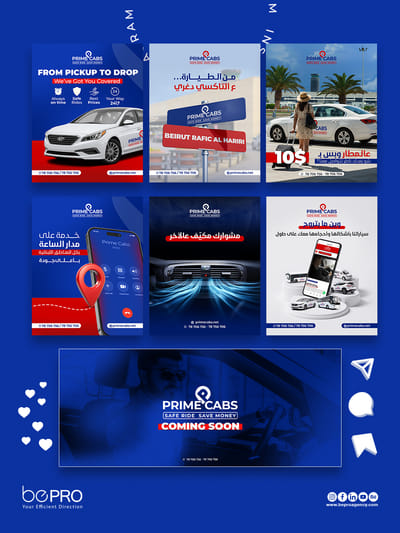 Prime Cabs - Social Media