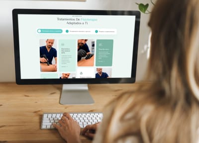 Página web corporativa fisioterapeuta - Creación de Sitios Web