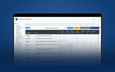Outil de gestion interne pour Ideal Clôture - Web Applicatie