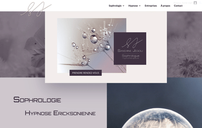 Site Vitrine Sophrologie Sandrine Jégou - Ergonomie (UX/UI)