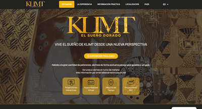 Museo interactivo Klimt Bilbao - Creación de Sitios Web