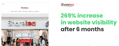 SEO for Food & Beverage Industry - ShareTea - SEO