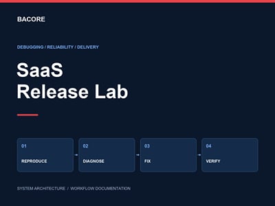SaaS Release Lab — System Design Case Study - Software Development