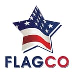 Flag + Company logo