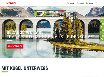 Website Relaunch - B2B - Logistic - www.koegel.com - Webseitengestaltung