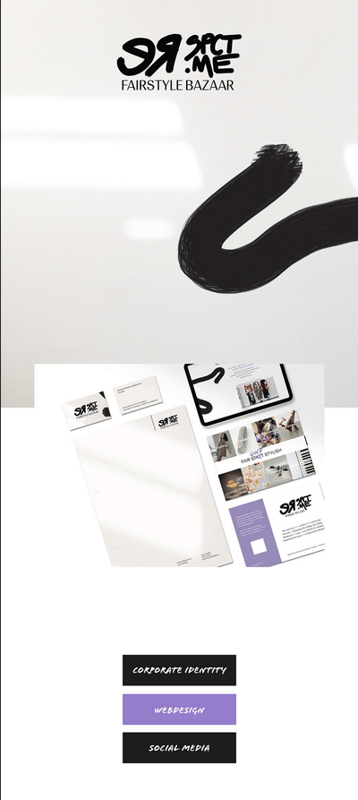 WEB, BRANDING, SOCIAL MEDIA / Respct.me - Webseitengestaltung