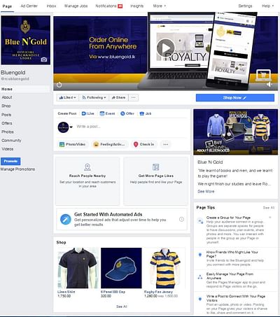 Social Media Advertising for Merchandise Store - Redes Sociales
