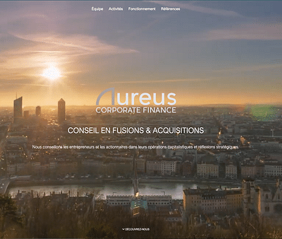 Aureus - Site One page + Video + Shooting Photo - Photographie