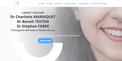 Cabinet dentaire Marniquet Teston - Référencement naturel