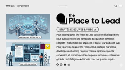 Stratégie Marketing Globale, Landing Page et Vidéo Corporate IA - Branding & Positionering