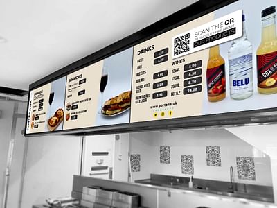2023 - U.K. Company Digital Menuboard Design - Video Production