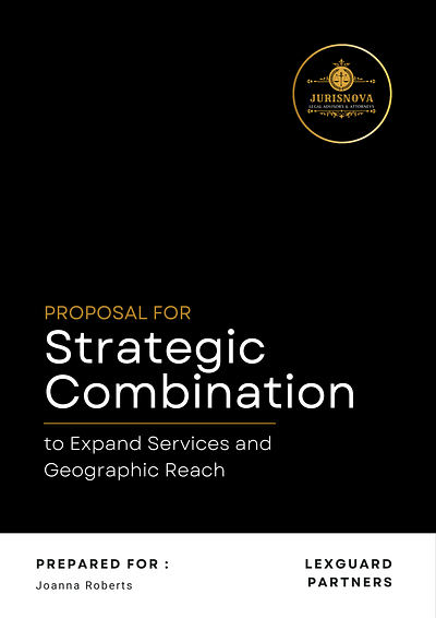 Business Proposal for Strategic Combination - Création de site internet