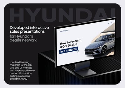 Hyundai | Interactive sales presentation - Ontwerp