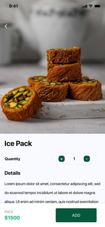 UI/UX Dev - Sweets Distribution - Mobile App