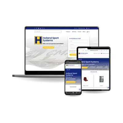 Online Product Catalog voor Holland Sport Systems - Website Creatie