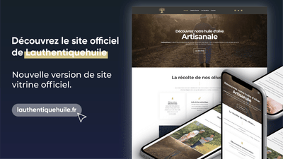 Lauthentique-Huile - Création de site internet