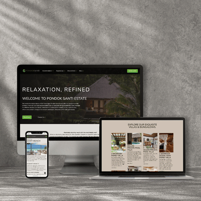 Custom Website Design and Development for Pondok Santi Estate - Webseitengestaltung