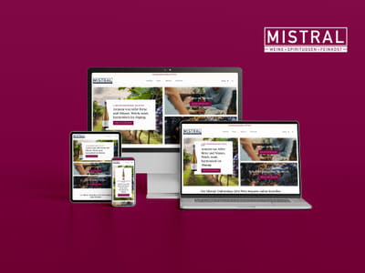 Onlineshop Entwicklung für Weinhandlung Mistral - E-commerce