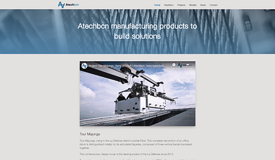 Diseño y realización página web Atechbcn - Webseitengestaltung