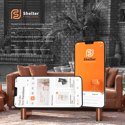 Shelter Furniture (E-commerce store for furniture) - Web Application